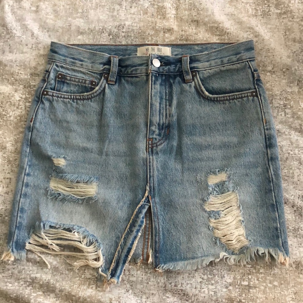 Free people Jean skirt